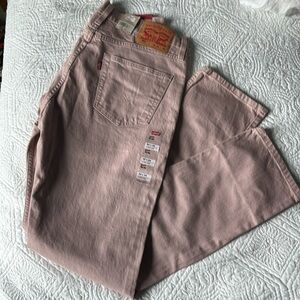 Levi's 511 Slim Fit Men's Light Pink Jeans 34x34 Adobe Rose